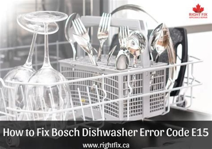 How to Fix Bosch Dishwasher Error Code E15? - SarkariResult