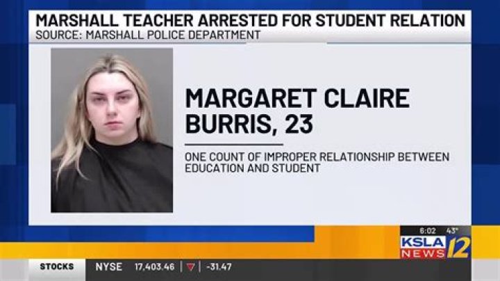 Marshall Tx Claire Rizzo Burris Arrest: Intimate With Student - SarkariResult